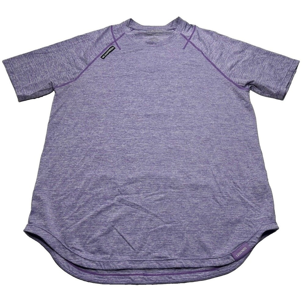Men's Legends Enzo Short Sleeve Training Shirt Size Large Heather Purple